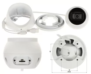 Kamera kopułowa IP IPC-HDW3541EM-S-0280B-S2 5Mpx WizSense Starlight Mikrofon - Kamery IP - miniaturka - grafika 3