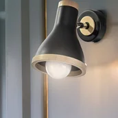 Lampy ścienne - Milagro Holly MLP6254 kinkiet lampa ścienna 1x60W E27 czarny - miniaturka - grafika 1