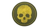 Odzież taktyczna i umundurowanie - 101 Inc. - Naszywka 3D - Fingerprint Skull - Żółty - miniaturka - grafika 1