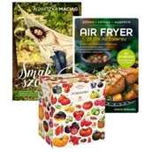 Książki kucharskie - Puzzle Paczka od Mikołaja: Smak szczęścia, czyli o dietach, pielęgnacji urody w zgodzie z naturą i szukaniu piękna w sobie, Air Fryer – 28 dni na talerzu, Puzzlove CzuCzu 1000 el. Pomidory - miniaturka - grafika 1