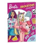 Książki edukacyjne - Barbie. Brokatowe Ubieranki - miniaturka - grafika 1