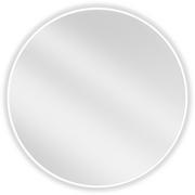Lustra - Mexen Loft lustro łazienkowe okragłe 80 cm, rama biała - 9850-080-080-000-20 - miniaturka - grafika 1