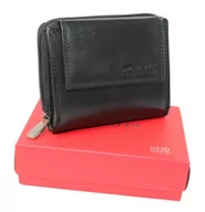 Portfele - Portfel Damski Skóra Licowa CAVALDI PP-902-SCL CZARNY RFID Suwak Na Zewnątrz Kuferek 13 x 10x 3 [cm] - miniaturka - grafika 1