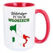 Kubki - KUBEK DUŻY 450 ml XXL PREZENT DLA FANA WŁOCH WZORY - miniaturka - grafika 1