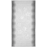 Ręczniki - Greno FLORA OCEAN RĘCZNIK 70x140 06 POPIELATY 380 068239 - miniaturka - grafika 1