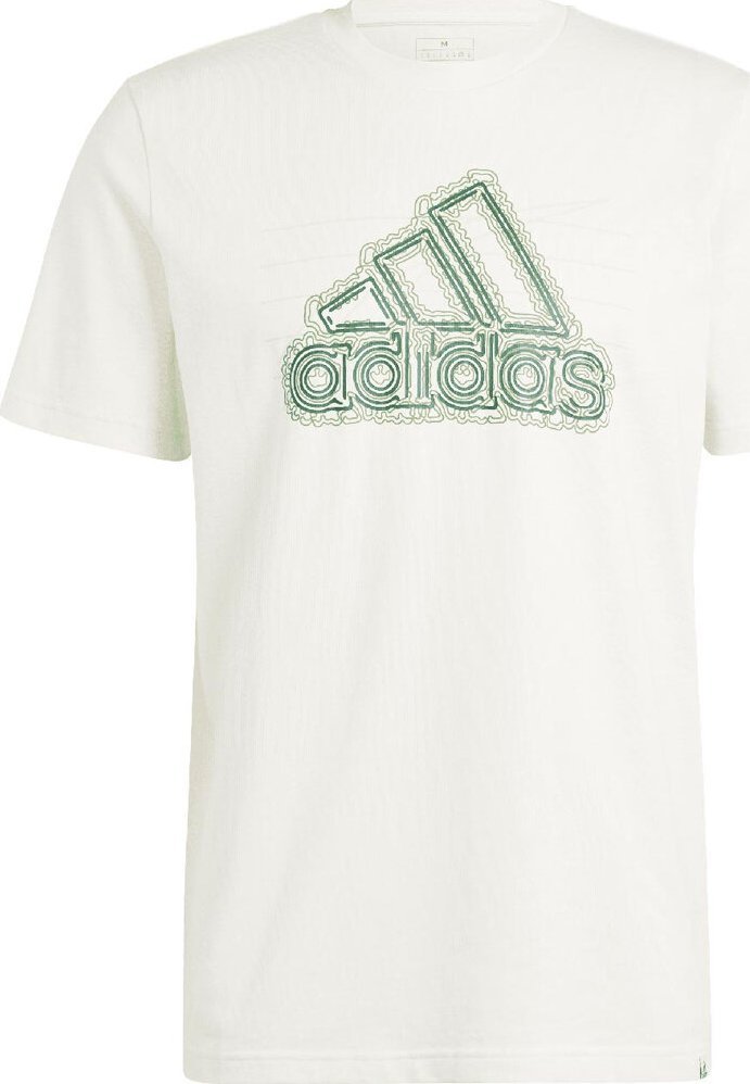 Adidas Koszulka męska adidas Growth Badge Graphic kremowa IS2873 M