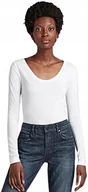 Bluzki damskie - G-STAR RAW DAMSKI BIAŁY T-SHIRT KLASYCZNY S JSJ - miniaturka - grafika 1
