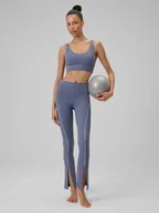 Legginsy - 4F Legginsy do jogi szybkoschnące damskie - niebieskie S - miniaturka - grafika 1