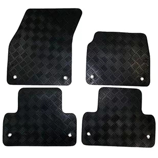 Zestaw gumowych dywaników samochodowych kompatybilny / zamiennik dla Fiat Qubo (rok 2011-data), maty dopasowane, wytrzymałe, wodoodporne, antypoślizgowe - Dywaniki samochodowe - miniaturka - grafika 1