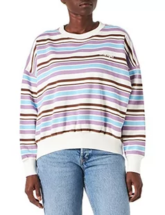 Wrangler Bluza damska z paskami, Orchid Mist, X-Small - Bluzy damskie - miniaturka - grafika 1
