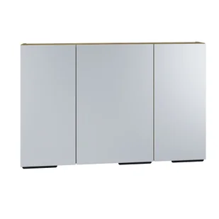 Szafka łazienkowa wisząca z lustrem Devo Vena Arte 2.0 110 cm oak endgrain classic synchro VA2-SWL3D110-F108L09 - Szafki łazienkowe - miniaturka - grafika 1