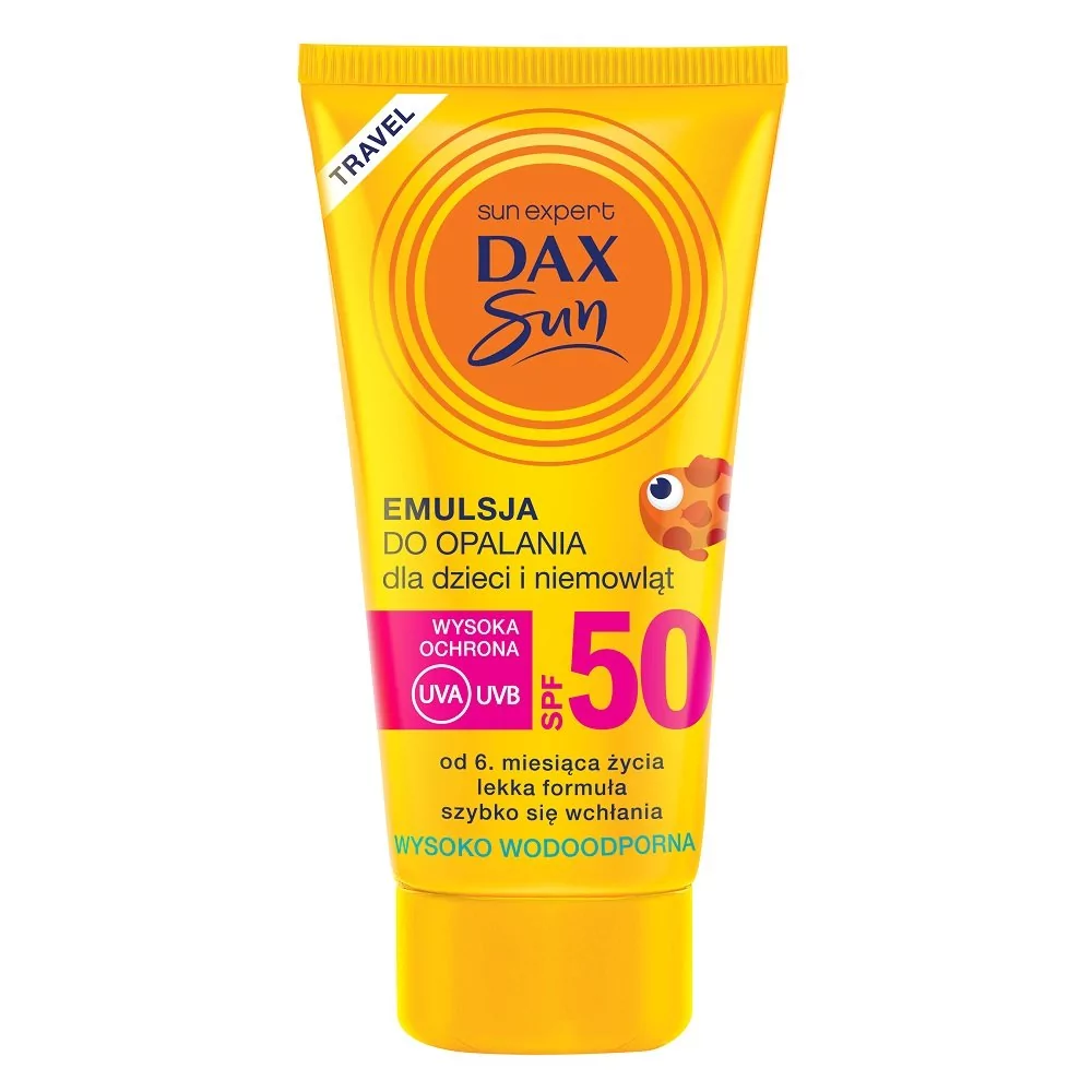 Dax Sun  TRAVEL Emulsja do opalania dla dzieci SPF50 50ml