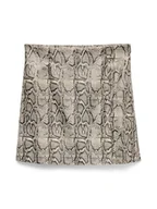 Spódnice - Vero Moda Spódnica z imitacji skóry Nelly 10336982 Beżowy Slim Fit - miniaturka - grafika 1
