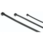 Kable - Opaski kablowe Hama Kabelbinder (dł. x szer.) 100, 150, 200 mm, mm, mm x 0,25 cm 150 szt. czarny - miniaturka - grafika 1