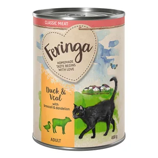 Feringa Classic Meat Menu 6 x 400 g Kaczka i cielęcina - Mokra karma dla kotów - miniaturka - grafika 3