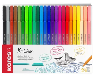 Cienkopis, 24 kolory - Cienkopisy - miniaturka - grafika 1