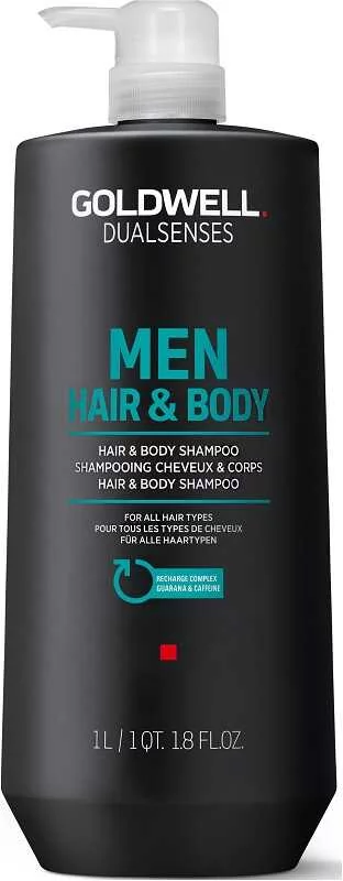 Goldwell Złota Well dualsenses Men Hair & Body Shampoo 1000 ML oczyszczania  orzeźwiającym do włosów i ciała 4021609026556 - Ceny i opinie na Skapiec.pl
