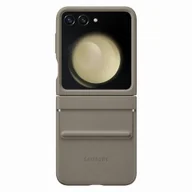 Etui i futerały do telefonów - Etui z ekoskóry do Samsung Galaxy Z Flip 5 - brązowe - miniaturka - grafika 1
