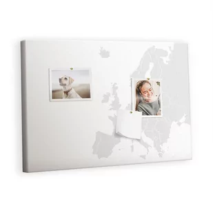 Kolorowy Organizer - Tablica Korkowa z Pinezkami - Mapa Europy 60x40 cm - Tablice i flipcharty - miniaturka - grafika 1