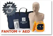 Sprzęt ratunkowy - Sendpol Zestaw Fantom Prestan z LEDami i AED 112p - AED Treningowy z wyświetlaczem - miniaturka - grafika 1