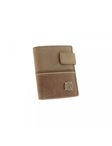 ADAPELL Portfel z guzikiem Mon.y 10,5 x 8,25 x 2 cm Brązowy, Brązowy, Talla única, Casual