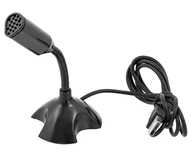 Mikrofony komputerowe - MINI MIKROFON USB A ze Statywem do Laptopa Notebooka PC czarny AK247 - miniaturka - grafika 1