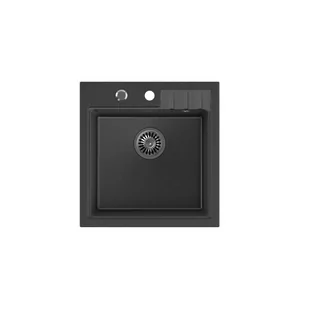 QUADRON Zlewozmywak granitowy czarny PETER 110 HCQP5052CZK - Zlewozmywaki - miniaturka - grafika 1