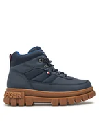 Buty dla chłopców - Tommy Hilfiger Trzewiki Lace-Up Bootie T3X5-33707-1492 S Granatowy - miniaturka - grafika 1