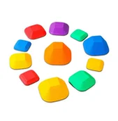 Zabawki sensoryczne - Małpiszon, ścieżka sensoryczna kamienie rzeczne Step 11 szt - miniaturka - grafika 1