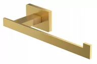Półki łazienkowe - Caro złoty uchwyt na papier toaletowy kwadratowy - miniaturka - grafika 1