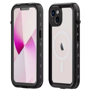 Etui Wodoodporne Alogy IP68 Case z przezroczystym tyłem Pancerna obudowa 360 do MagSafe do Apple iPhone 14 - Etui i futerały do telefonów - miniaturka - grafika 15