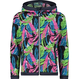 CMP - Kid G Jacket Fix Hood, Girl, Purple Fluo, 152 - Kurtki i płaszcze dla dziewczynek - miniaturka - grafika 1