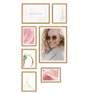 Ramki na zdjęcia - Zestaw Ramek Drewnianych - Galeria Ramek Na 7 Zdjęć - miniaturka - grafika 1