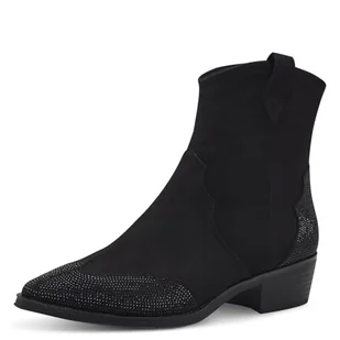 MARCO TOZZI Damskie buty typu bootie Zip+Slip 2-25340-43, czarny, 39 EU - Moda i Uroda OUTLET - miniaturka - grafika 1