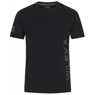Koszulka T-Shirt Wiley X WX Canyon Onyx Black Grey Vertical Wiley X - Czarna M - Odzież taktyczna i umundurowanie - miniaturka - grafika 1