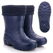 Buty dla dziewczynek - Kalosze dziecięce ocieplane LEKKIE wygodne polskie do przedszkola 32/33 - miniaturka - grafika 1