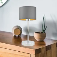 Lampy stojące - Lampa stołowa nocna skandynawska szara NICEA GOLD - miniaturka - grafika 1