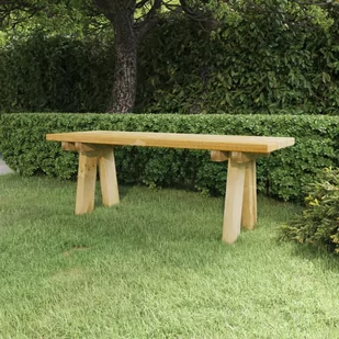vidaXL Ławka ogrodowa, 110 cm, impregnowane drewno sosnowe - Ławki ogrodowe - miniaturka - grafika 1