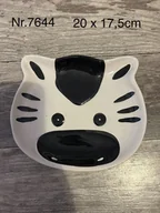Miseczki i talerzyki dla dzieci - Ceramiczny talerzyk dla dziecka kotek nr.7644 - miniaturka - grafika 1