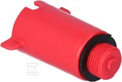 Akcesoria hydrauliczne - Onnline Korek do prób szczelności 1/2" PVC czerwony - miniaturka - grafika 1