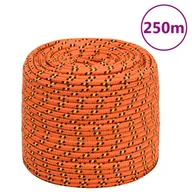 Żeglarstwo - vidaXL Linka żeglarska, pomarańczowa, 6 mm, 250 m, polipropylen - miniaturka - grafika 1