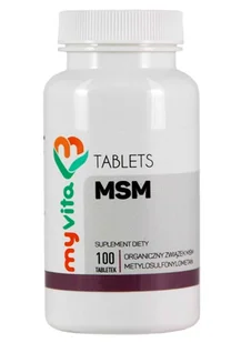 MyVita Tabletki MSM - 100 tabletek 5905279123724 - Witaminy i minerały - miniaturka - grafika 1