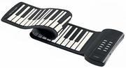 Instrumenty klawiszowe - Elektroniczne Silikonowe Pianino Zwijane Hykker - miniaturka - grafika 1