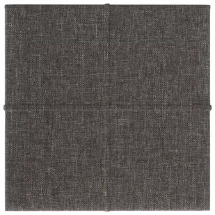 Panele ścienne, 12 szt, ciemnoszare, 30x30 cm, tkanina, 1,08 m² - Panele ścienne i boazeria - miniaturka - grafika 4
