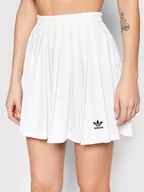 Spódnice - adidas Spódnica plisowana HG6305 Biały Regular Fit - miniaturka - grafika 1