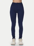 Spodnie damskie - Pieces Jegginsy 17080560 Granatowy Skinny Fit - miniaturka - grafika 1
