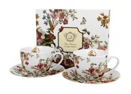 Filiżanki - Dystr: justyna ag WHITE FLOWERS KOMPLET FILIŻANEK 2+2 280ml 922902 - miniaturka - grafika 1