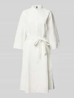 Sukienki - Sukienka midi z haftem angielskim - miniaturka - grafika 1