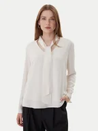 Bluzki damskie - Armani Exchange Bluzka XW000732 AF16122 U1003 Écru Loose Fit - miniaturka - grafika 1