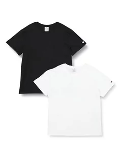 Koszulki i topy damskie - Champion Damska koszulka z logo American Classics (2 sztuki), biały i czarny, M - grafika 1